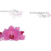 Large Worded Female Relative Funeral Cards