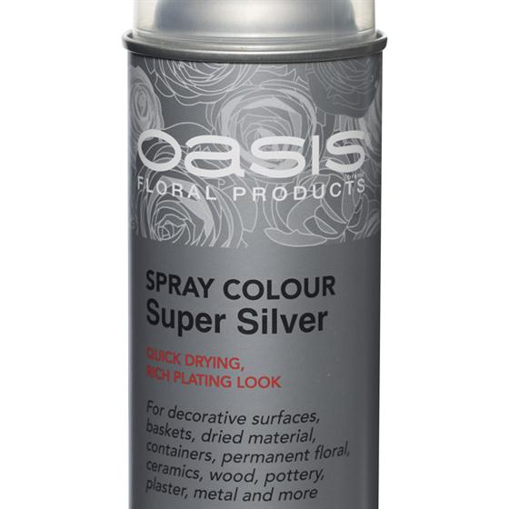 Super Silver Floral Spray Paint Colour Oasis item code 3005344
