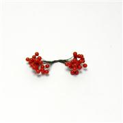 Wired Artificial Red Holly Berry