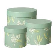 Mimosa Lined Hat Boxes Set of 3