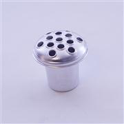 Silver Aluminium Grave Vase Insert 10cm