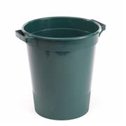 Flower Bucket with Handles Green