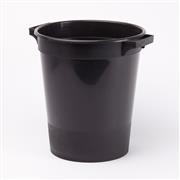 Flower Bucket with Handles Black