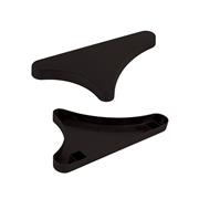 End Brackets Set of 2 Black Colour