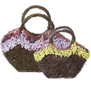 Mia Lined Shopper Baskets