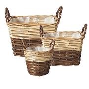 Cranor Lined Baskets Set of 3