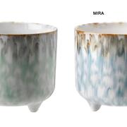 Ceramic Footed Pot 18cm