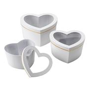 Hamilton Heart Hat Box White