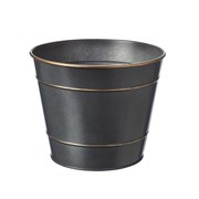 Noble Tinware Black and Gold Large Pot