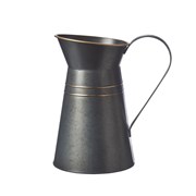 Noble Tinware Black and Gold Jug