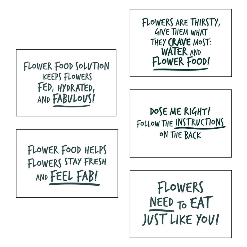 Floralife Care Cards