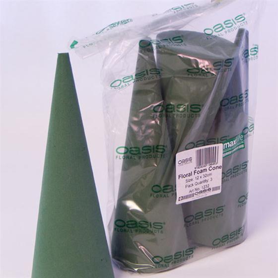 Oasis Ideal Foam Cones 32cm Pack of 3
